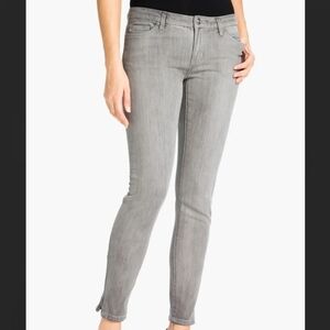 Michael Kors Gray Skinny Ankle Zip Jeans